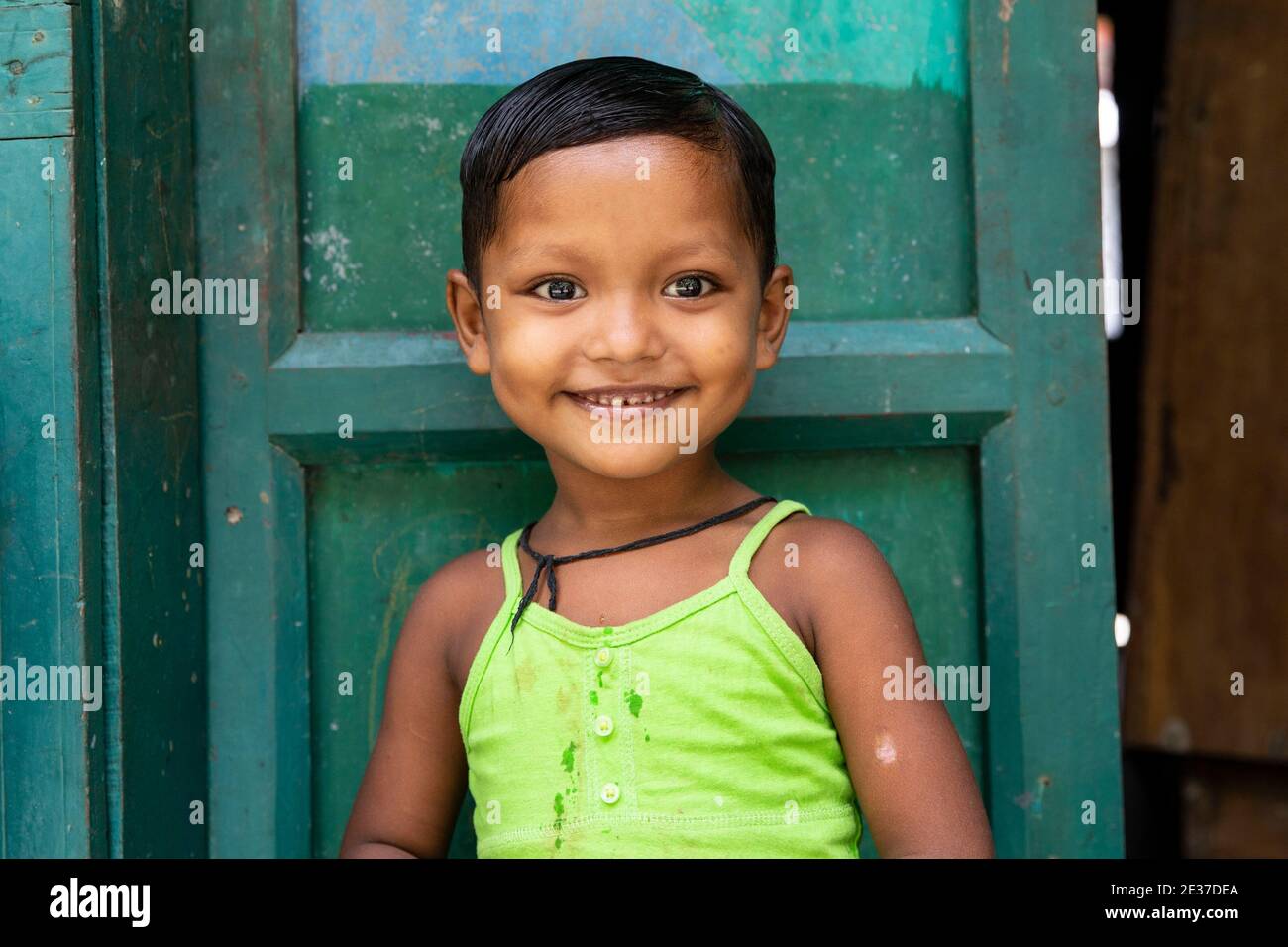 Un ragazzo rurale del bangladesh, Noakhali, Bangladesh Foto Stock