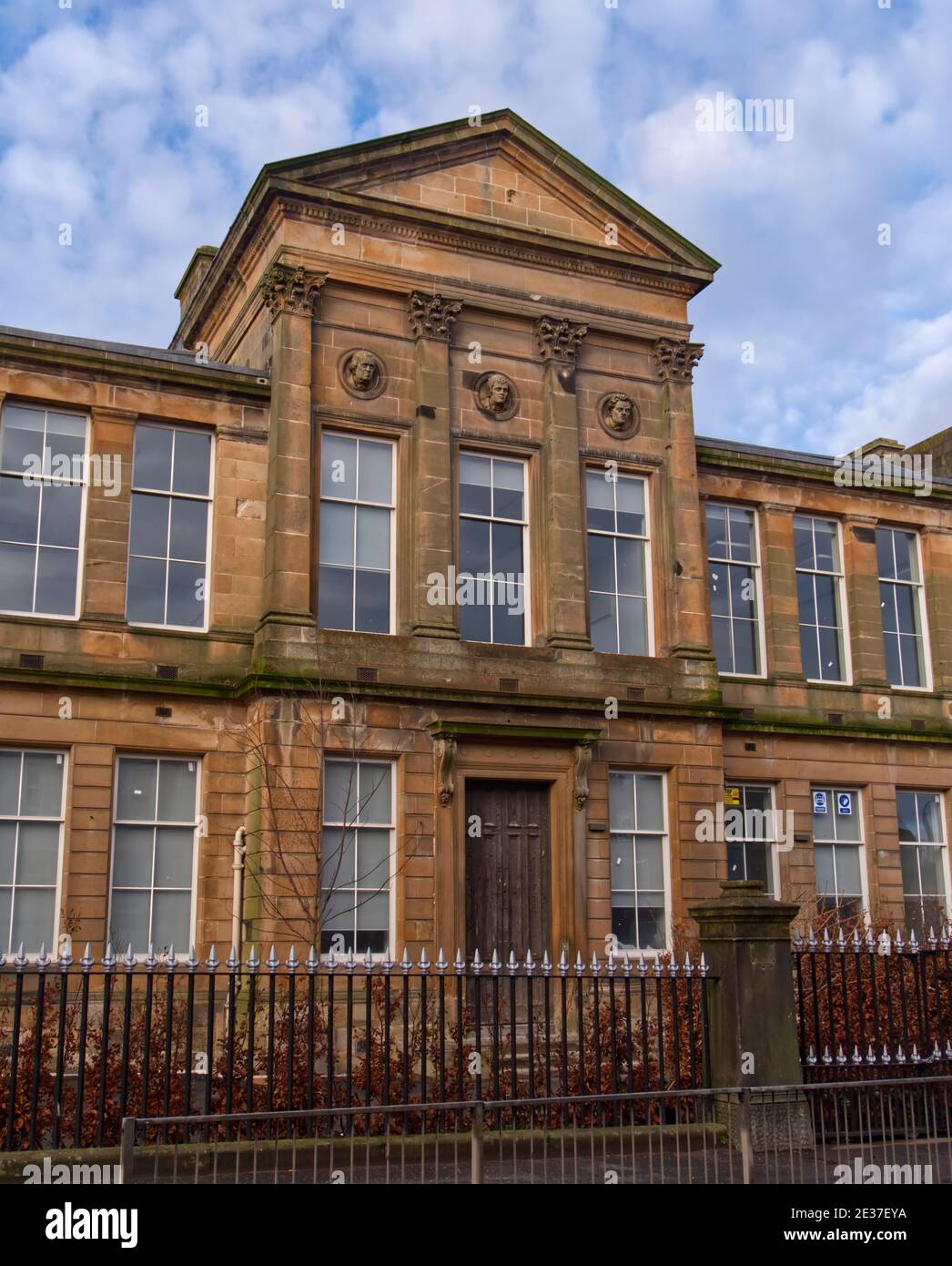 La scuola elementare Ayr Grammar, recentemente ristrutturata, Ayr, South Ayrshire, Scozia, Foto Stock