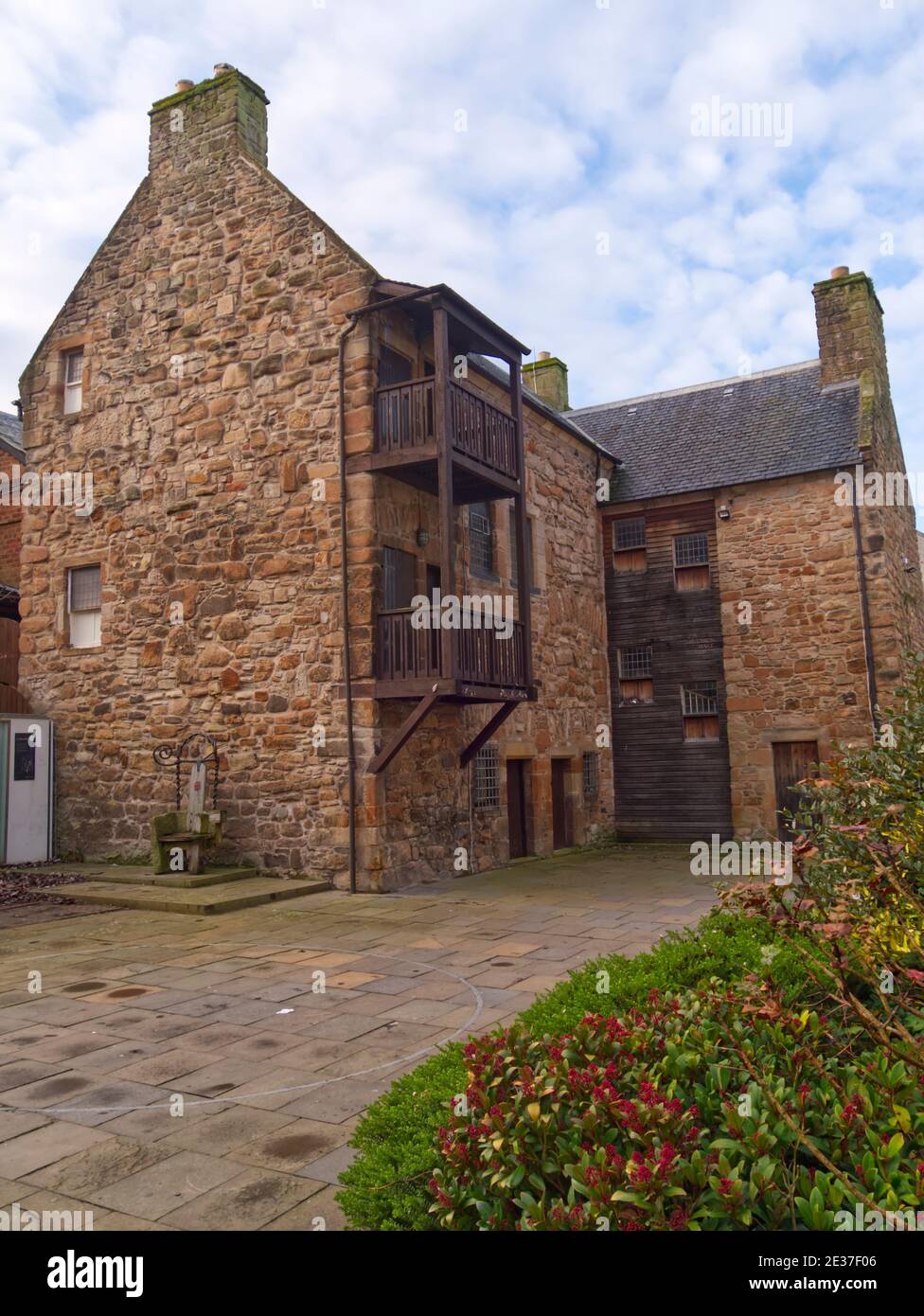 Loudoun Hall, una casa di città del 15 ° secolo, è la più antica casa in Ayr, Ayr, Sud Ayrshire, Scozia, Foto Stock