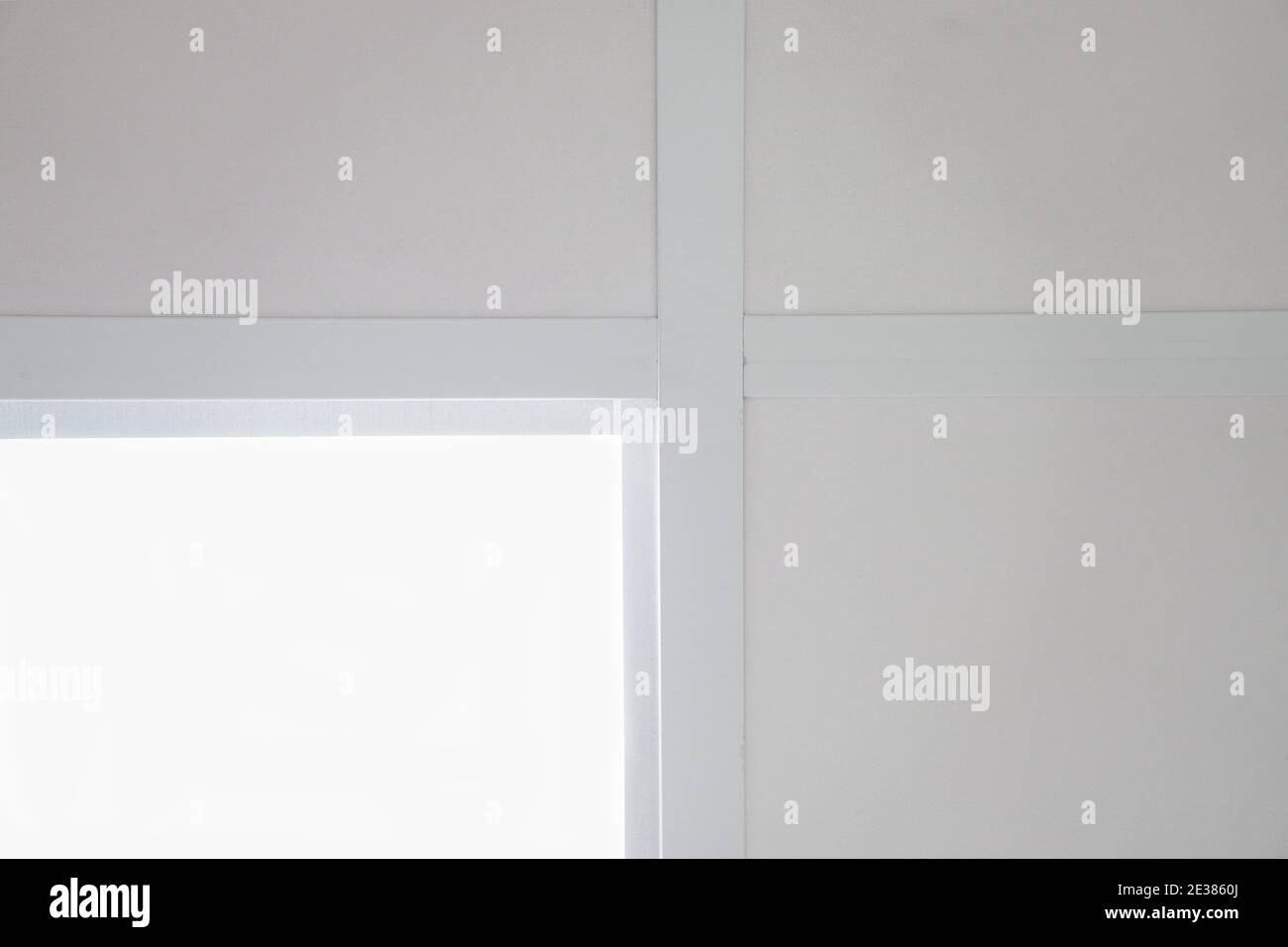 controsoffitto in gesso e luce a led Foto Stock
