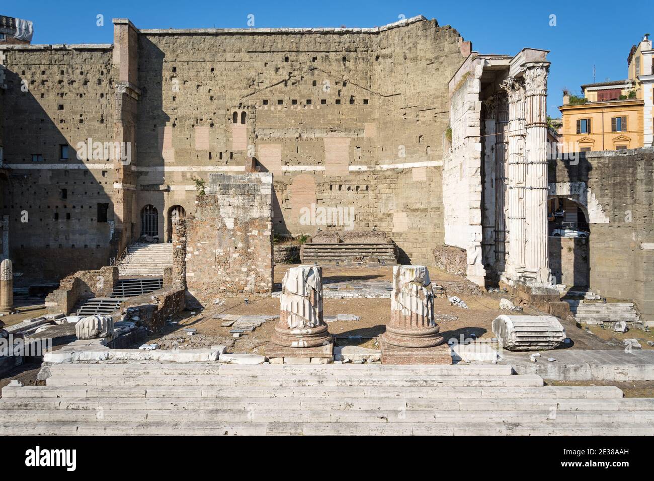 Foro Romano. Fori imperiali dell'Imperatore Augusto. Roma, Italia Foto Stock