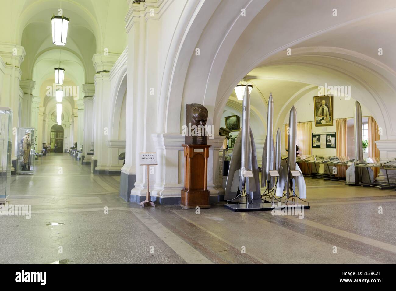 All'interno del Museo storico militare di artiglieria, ingegneri e corpi di segnale, o semplicemente Museo dell'artiglieria, a San Pietroburgo, Russia Foto Stock