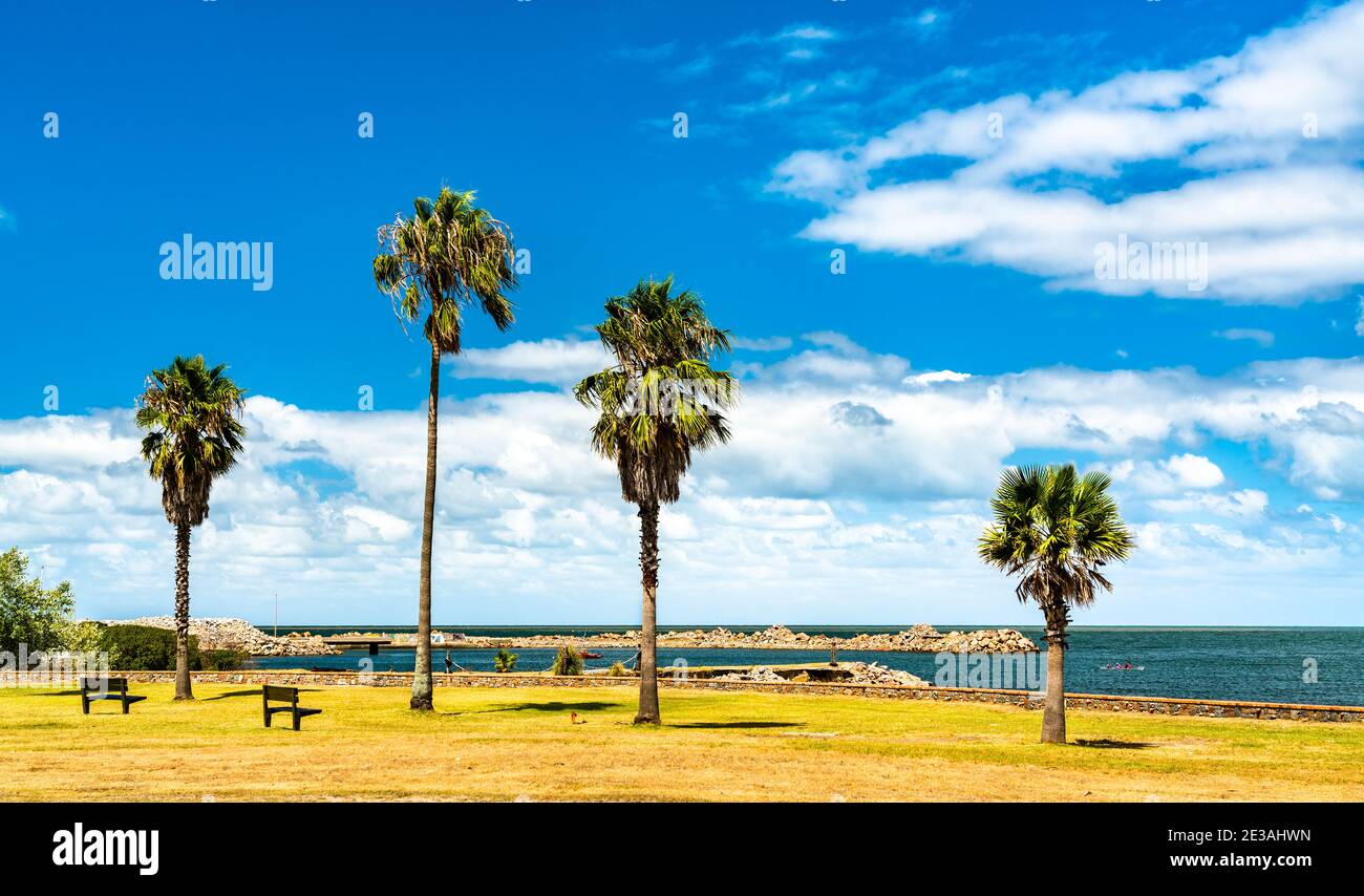 Lungomare del parco di Rodo a Montevideo, Uruguay Foto Stock