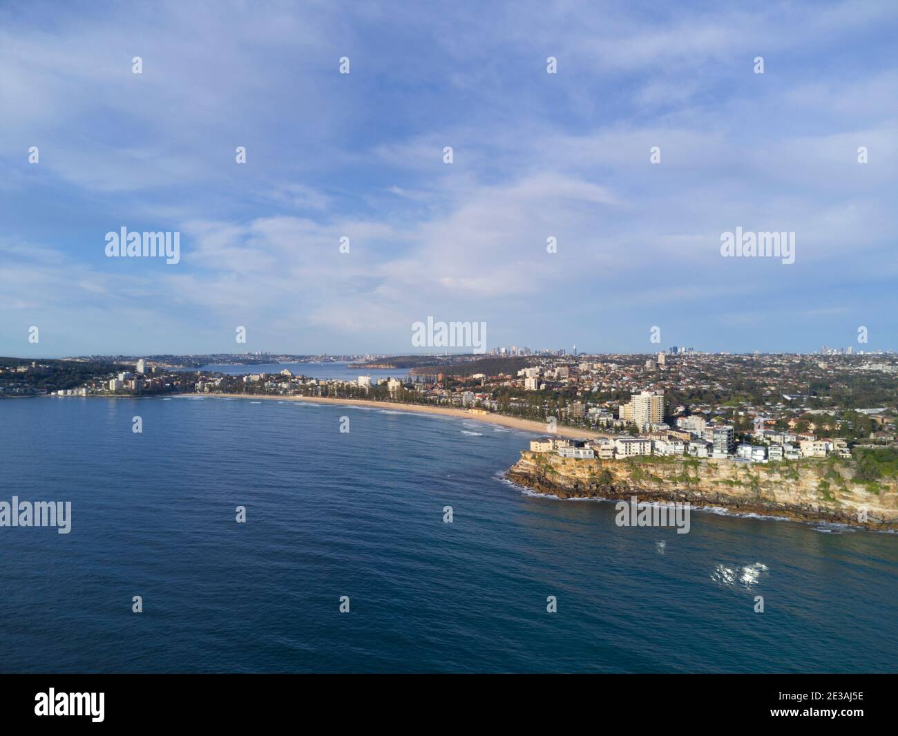 Aereo di Freshwater Beach sobborghi settentrionali di Sydney Australia Foto Stock