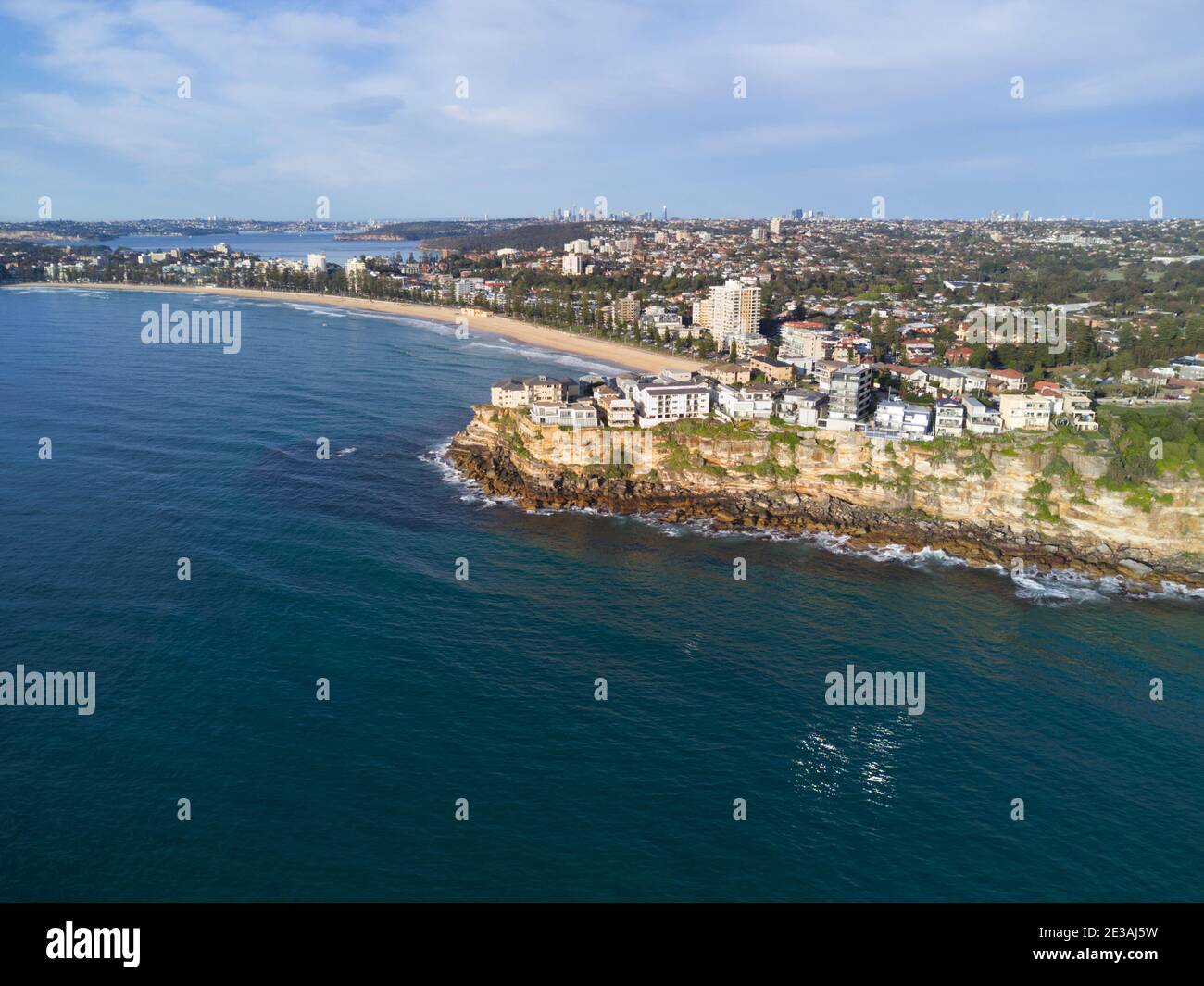 Aereo di Freshwater Beach sobborghi settentrionali di Sydney Australia Foto Stock