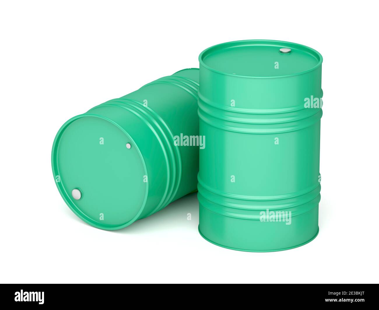 Fusti in acciaio per combustibile, olio e altri liquidi Foto Stock