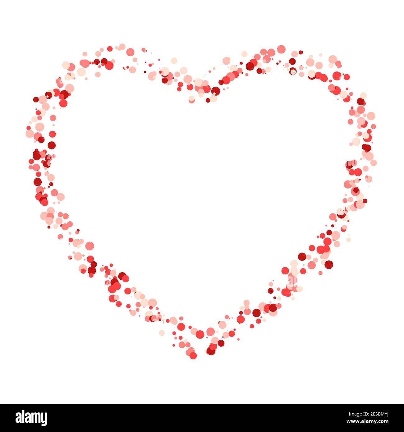 Cornice cuore di San Valentino Illustrazione Vettoriale