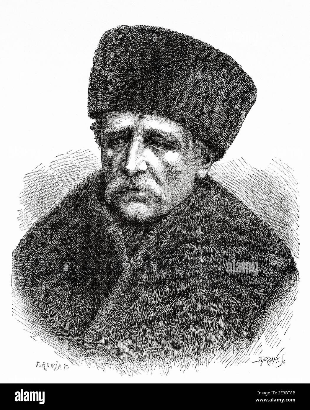 Ritratto del barone Adolf Erik Nordenskiold (Helsinki 1832 - Dalby, Scania 1901), esploratore polare svedese di origine finlandese. Europa, XIX secolo viaggio di illustrazione per l'incisione al Polo Nord, da Novaya Zemlya al fiume Yenisei di Adolf Erik Nordenskiold 1875 Foto Stock Ritratto del barone Adolf Erik Nordenskiold (Helsinki 1832 - Dalby, Scania 1901), esploratore polare svedese di origine finlandese. Europa, XIX secolo viaggio di illustrazione per l'incisione al Polo Nord, da Novaya Zemlya al fiume Yenisei di Adolf Erik Nordenskiold 1875 Foto Stock