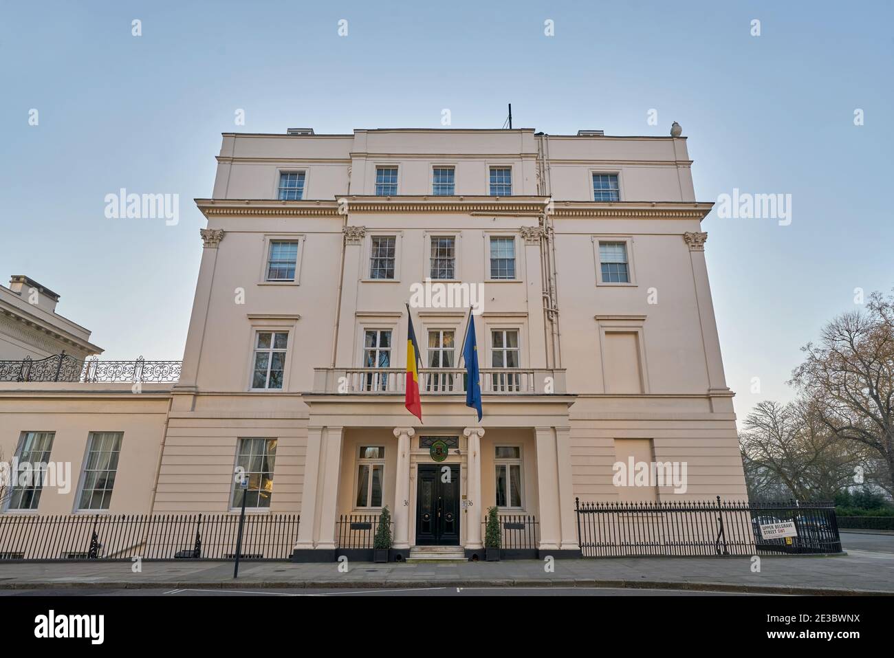 l'ambasciata belga a londra Foto Stock