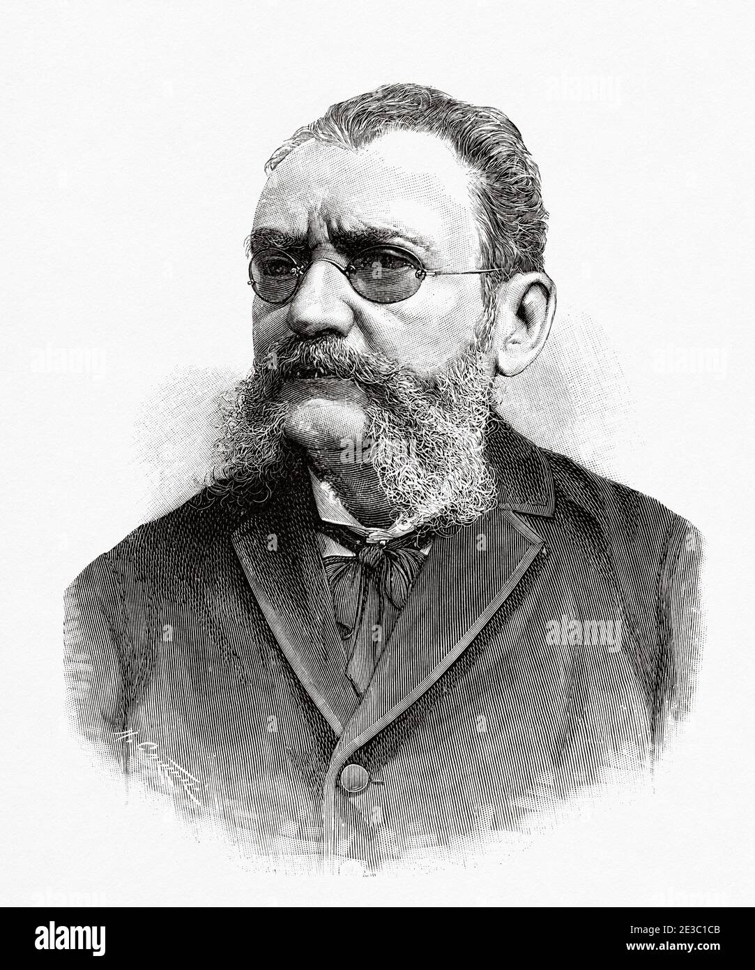 Marcos García Castro (Sancti Spíritus, Cuba 1842 – l'Avana 1909) è stato un . Sindaco di Sancti Spiritus. Da la Ilustracion Española y americana 1895 Foto Stock