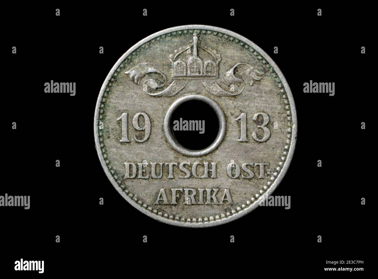 Moneta dell'Africa orientale tedesca Foto Stock