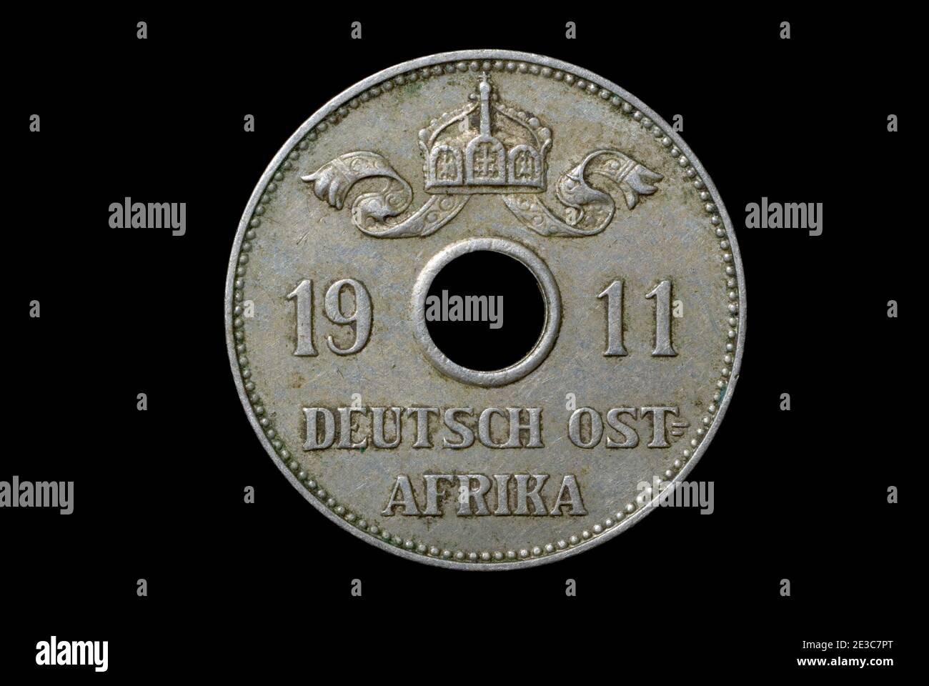 Moneta dell'Africa orientale tedesca Foto Stock