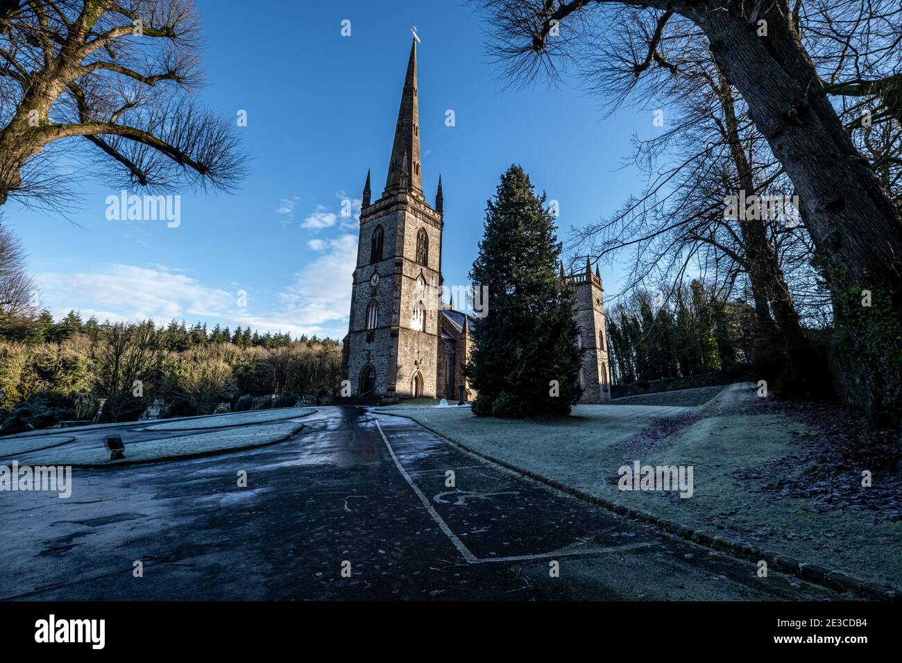 La città di Hillsborough in Irlanda del Nord Foto Stock