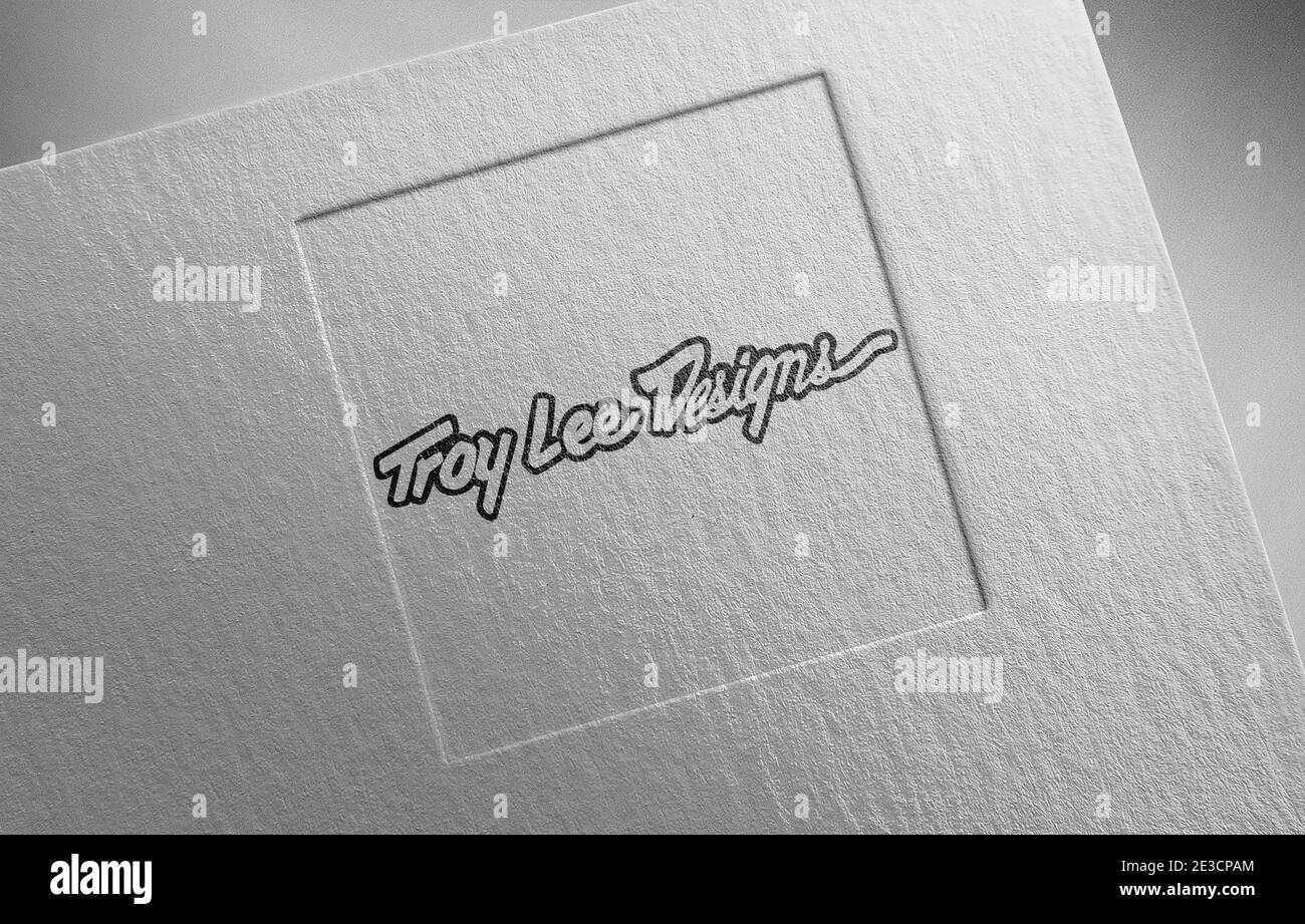 troy lee disegni logo carta texture illustrazione Foto Stock