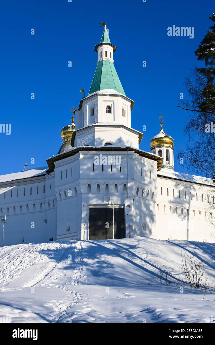 Resurrezione Monastero di Nuova Gerusalemme. Monastero della Chiesa Ortodossa Russa nella città di Istra, nella regione di Mosca. Foto Stock