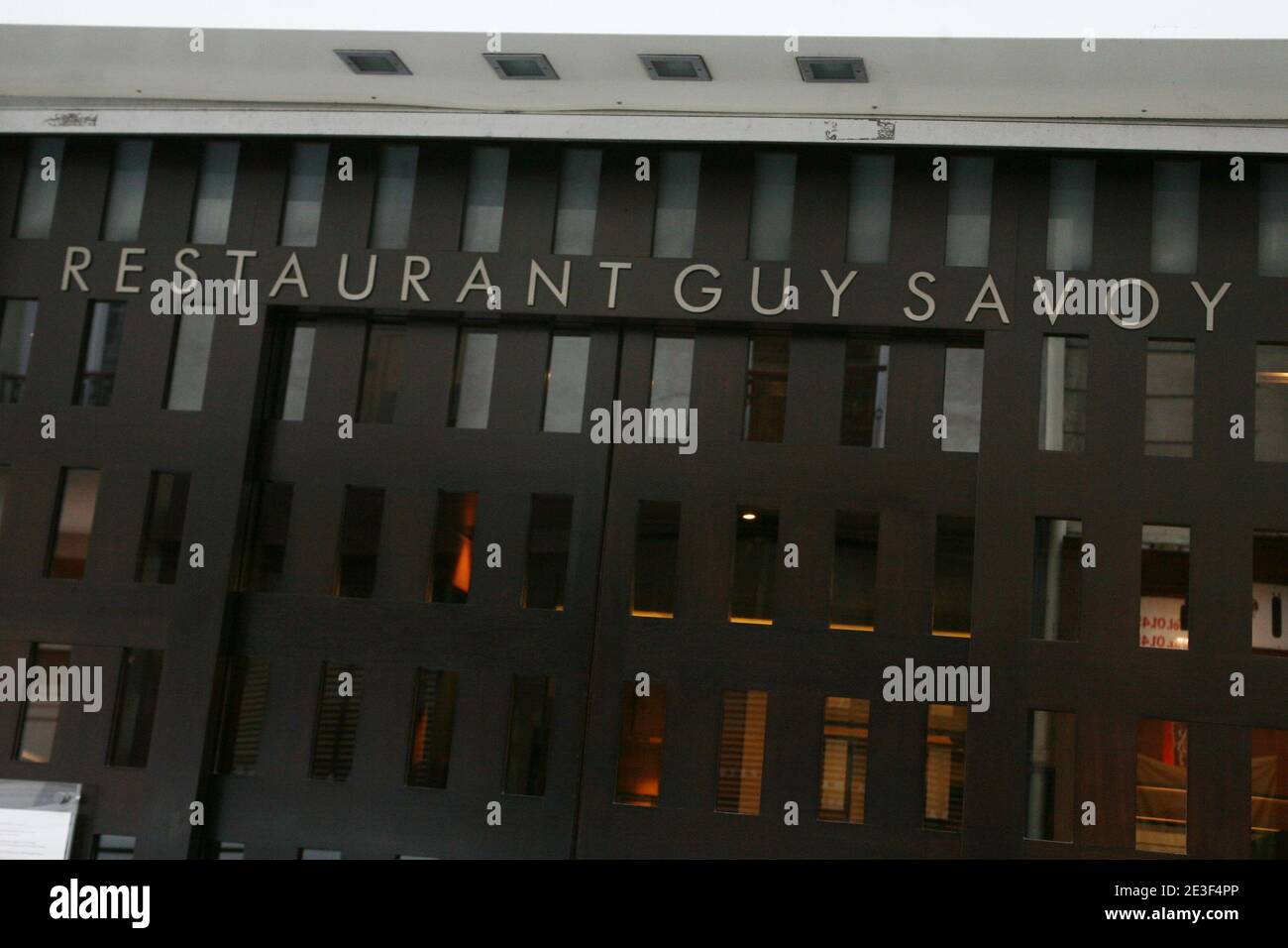 Illustrazione del ristorante 'Guy Savoy' su Rue Troyon a Parigi, Francia il 18 febbraio 2009. Foto di Denis Guignebourg/ABACAPRESS.COM Foto Stock