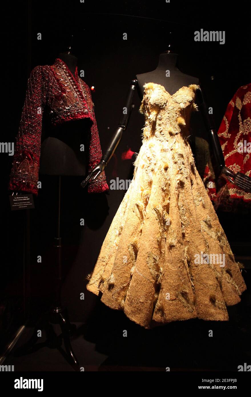 Lancio della mostra di Franck Sorbier 'la couture corps et ame' tenutasi presso il 'Mustee des tissus' di Lione, Francia, il 17 marzo 2009. Foto di Vincent Dargent/ABACAPRESS.COM Foto Stock