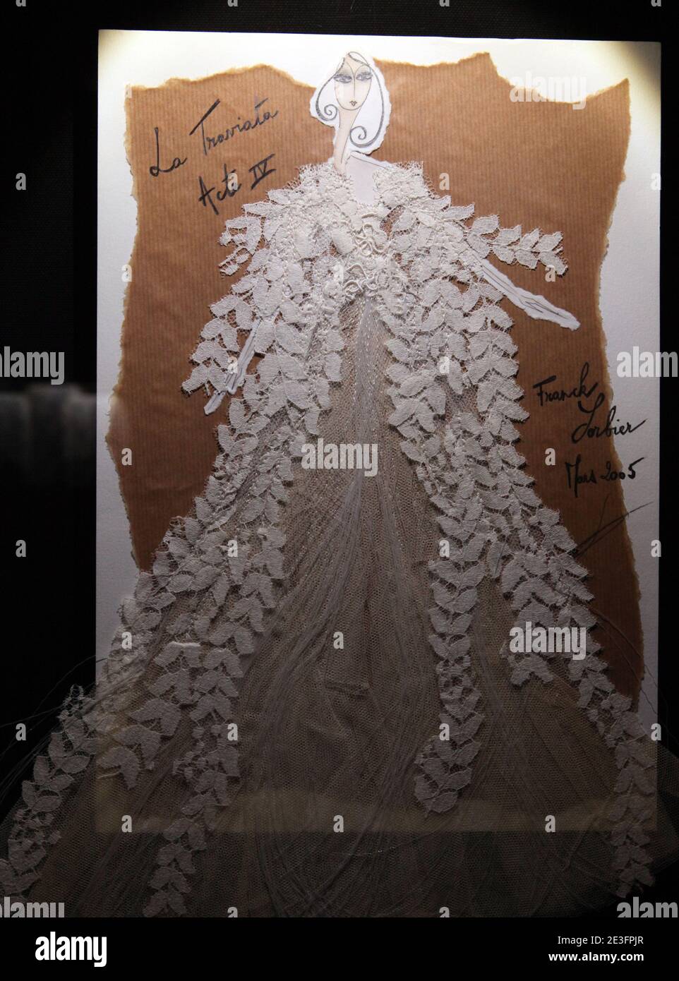 Lancio della mostra di Franck Sorbier 'la couture corps et ame' tenutasi presso il 'Mustee des tissus' di Lione, Francia, il 17 marzo 2009. Foto di Vincent Dargent/ABACAPRESS.COM Foto Stock