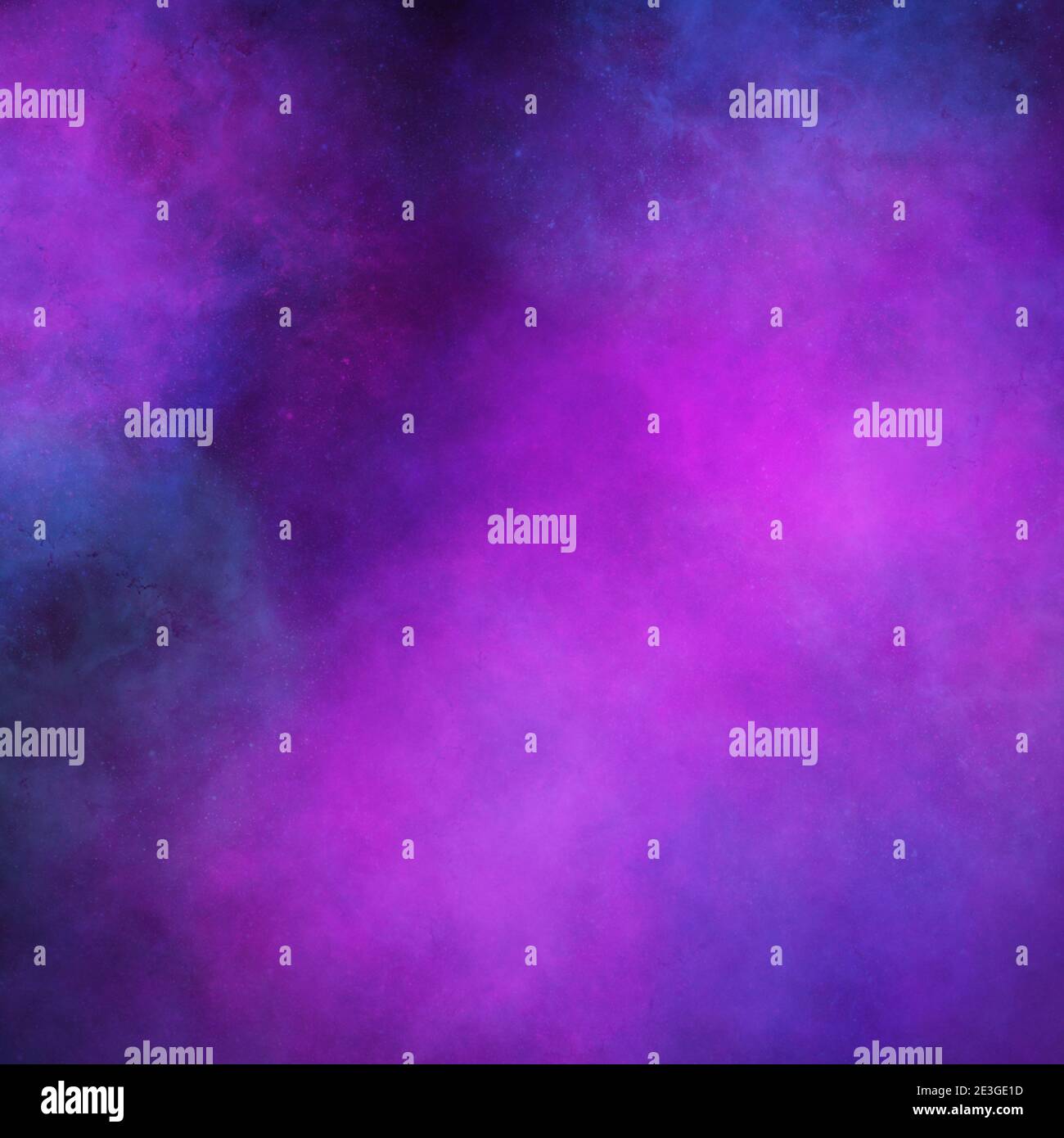 illustrazione della nebulosa viola e blu Foto Stock