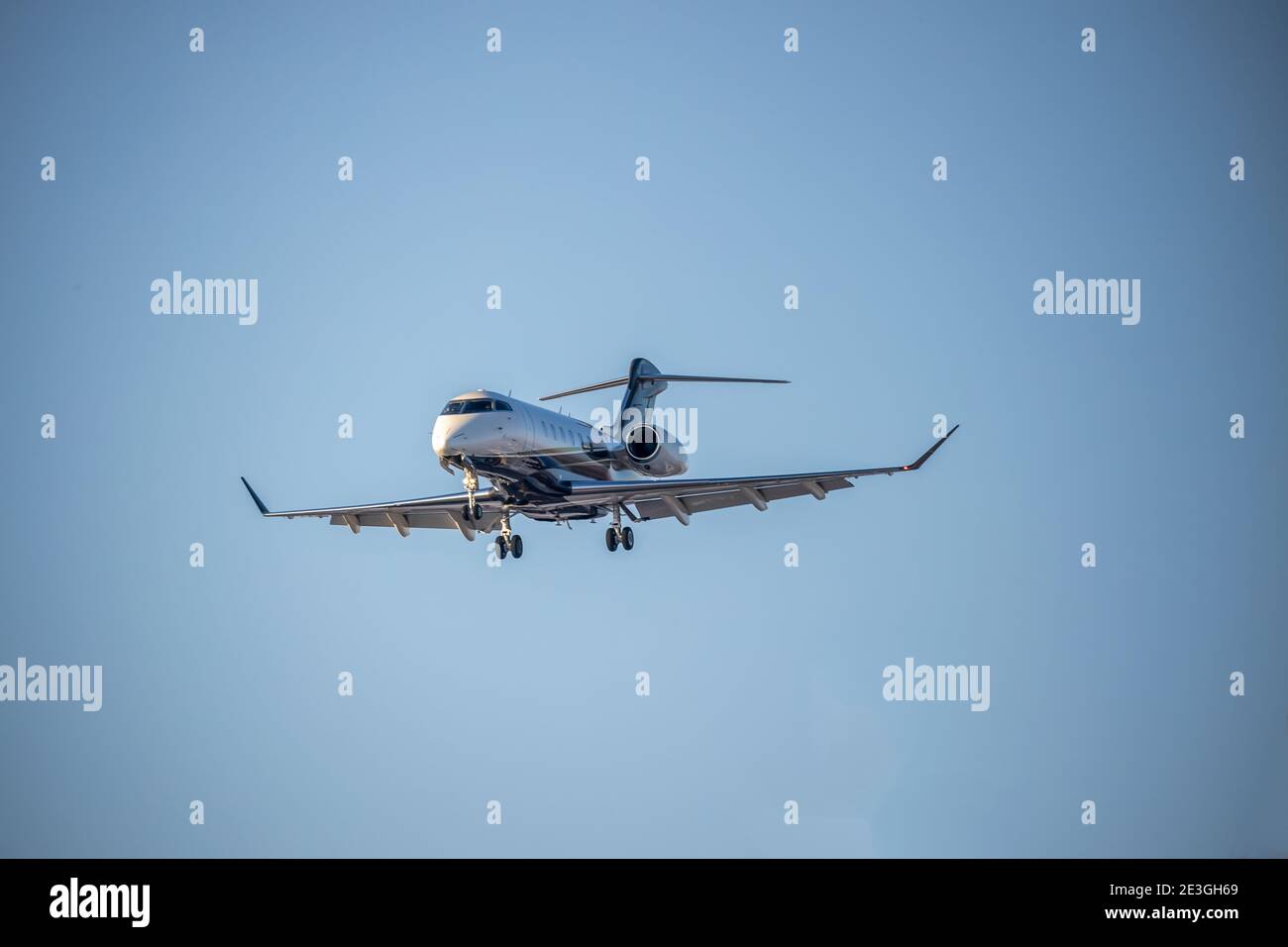 Atterraggio di piccoli aerei all'aeroporto Centennial, Englewood, Colorado Foto Stock