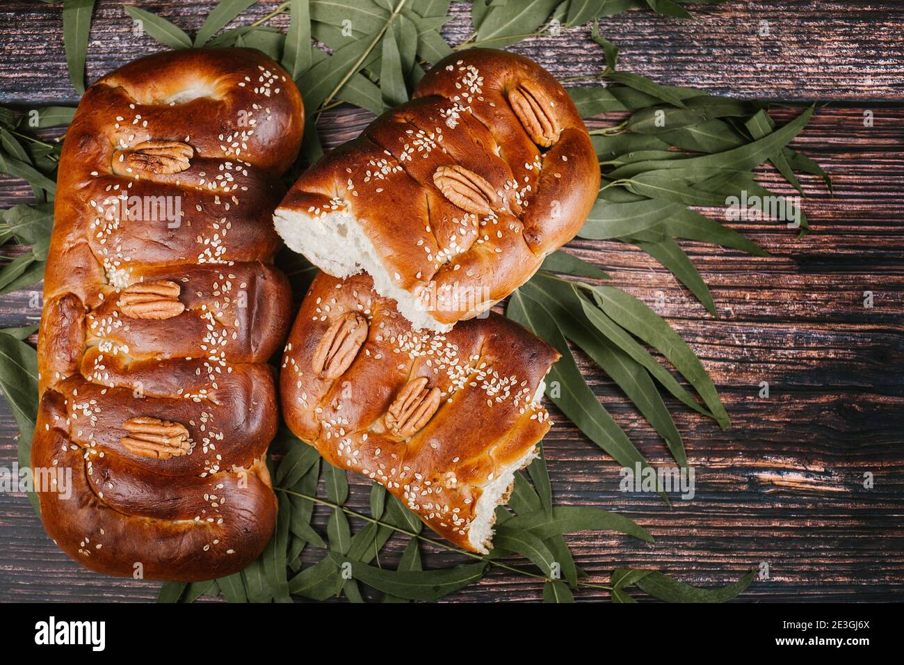 Tradizionale pane messicano chiamato 'Pan de fiesta' da Tlaxcala e. Puebla Messico Foto Stock