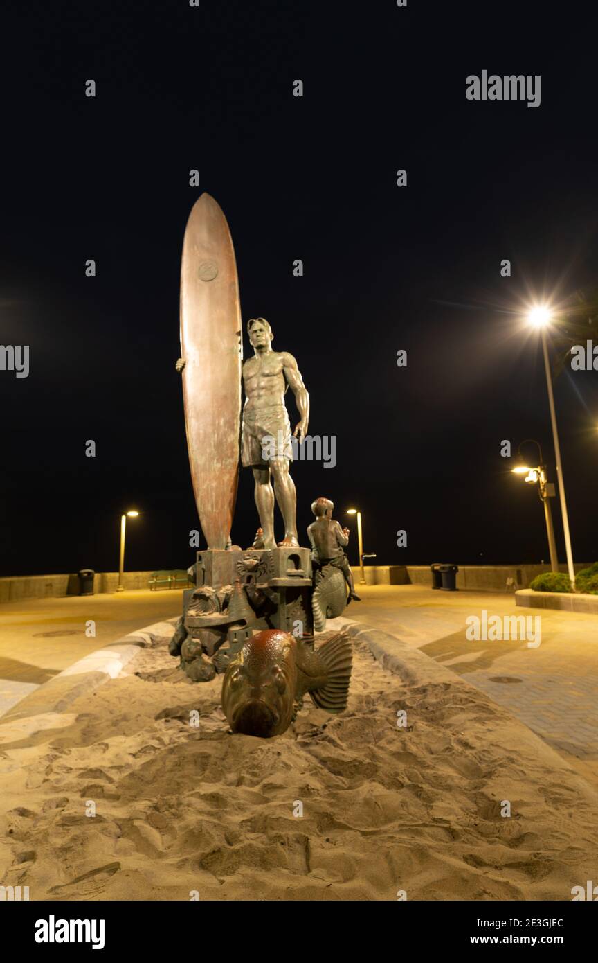 La statua di Spirit of Imperial Beach, immagine verticale Foto Stock