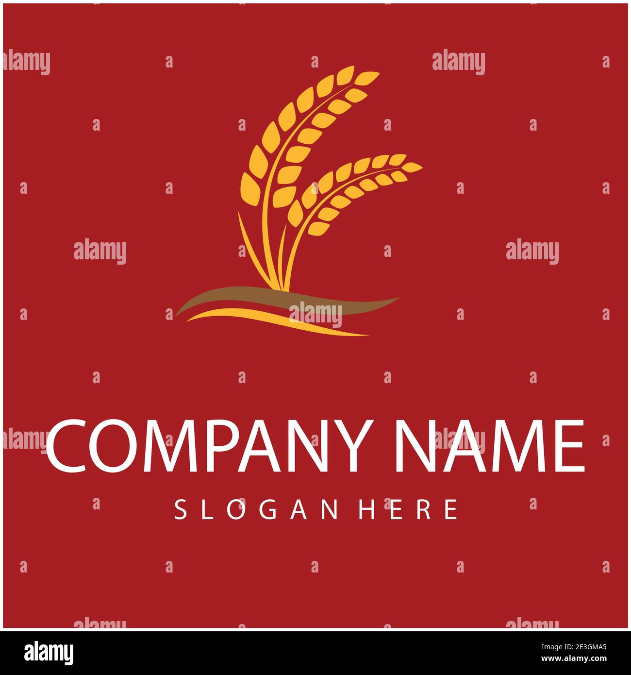 Agricoltura frumento icona vettore design Illustrazione Vettoriale