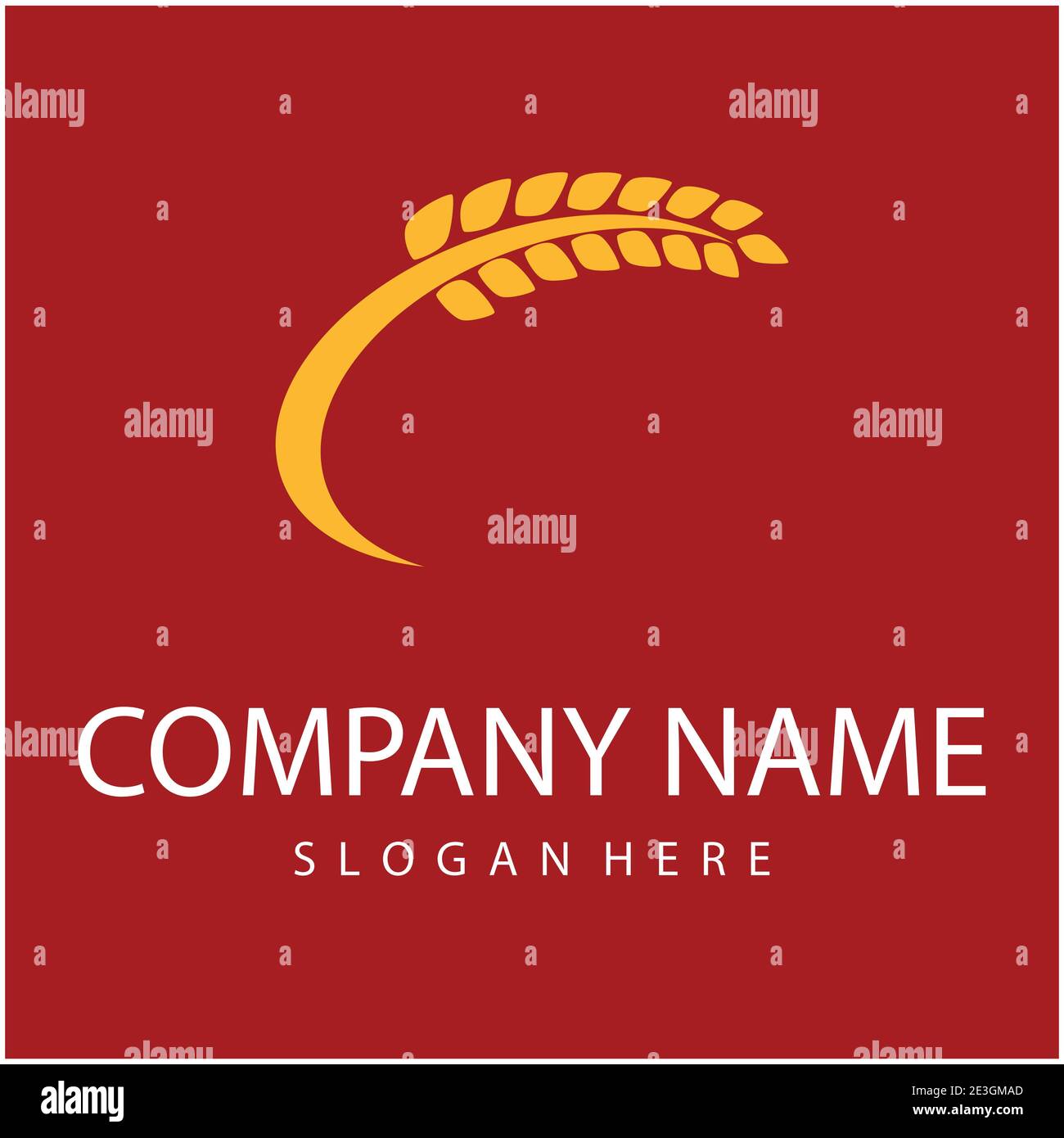 Agricoltura frumento icona vettore design Illustrazione Vettoriale