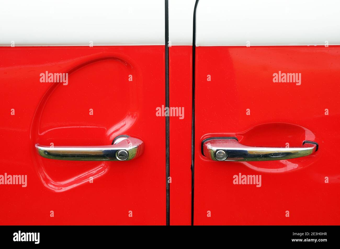 Maniglie per porte VW Classic Volkswagen Foto Stock