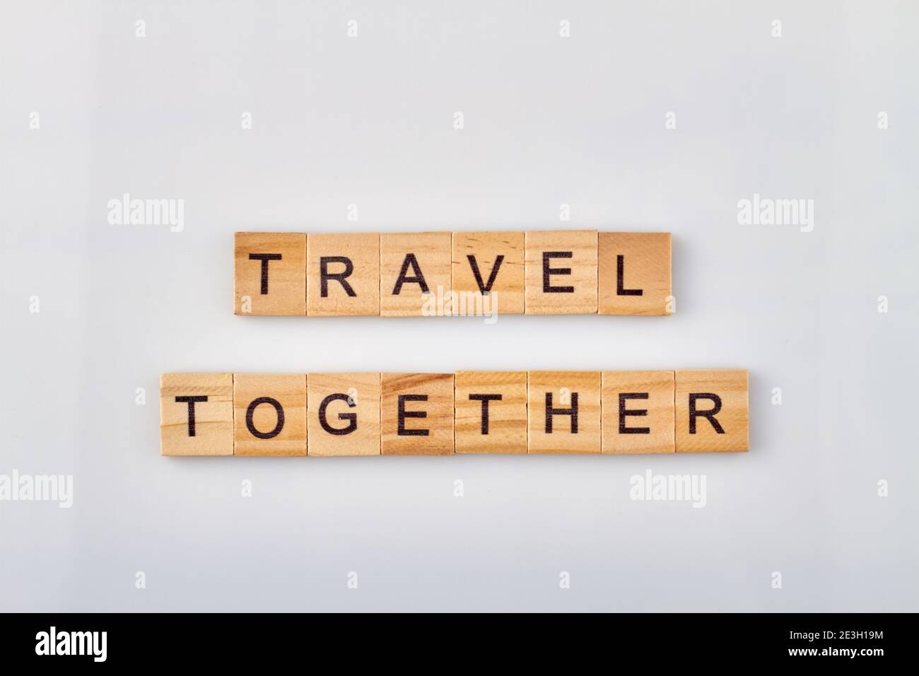 Viaggiare insieme è sempre divertente e piacevole. Foto Stock