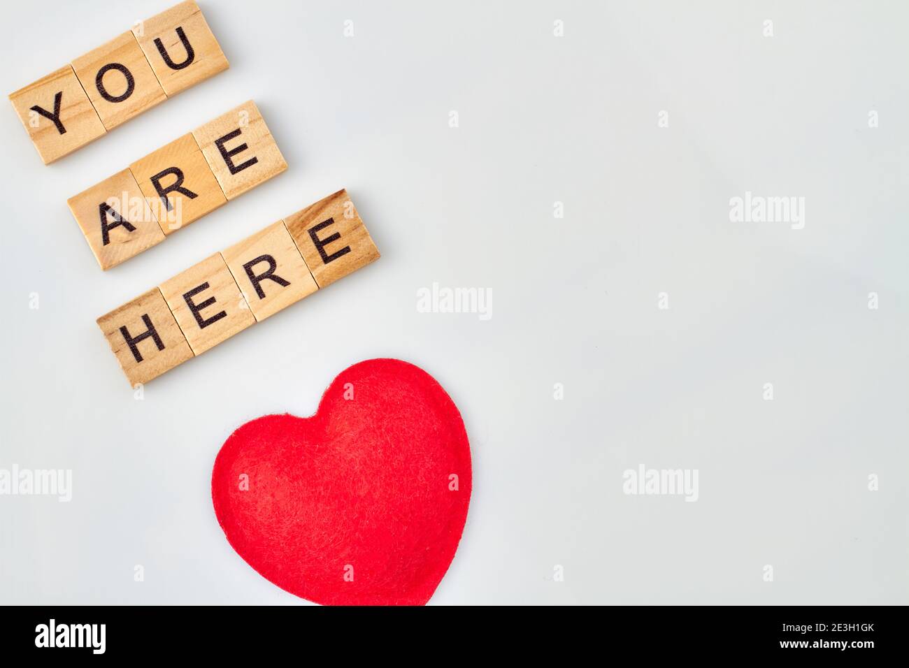 Teneri parole d'amore. Foto Stock