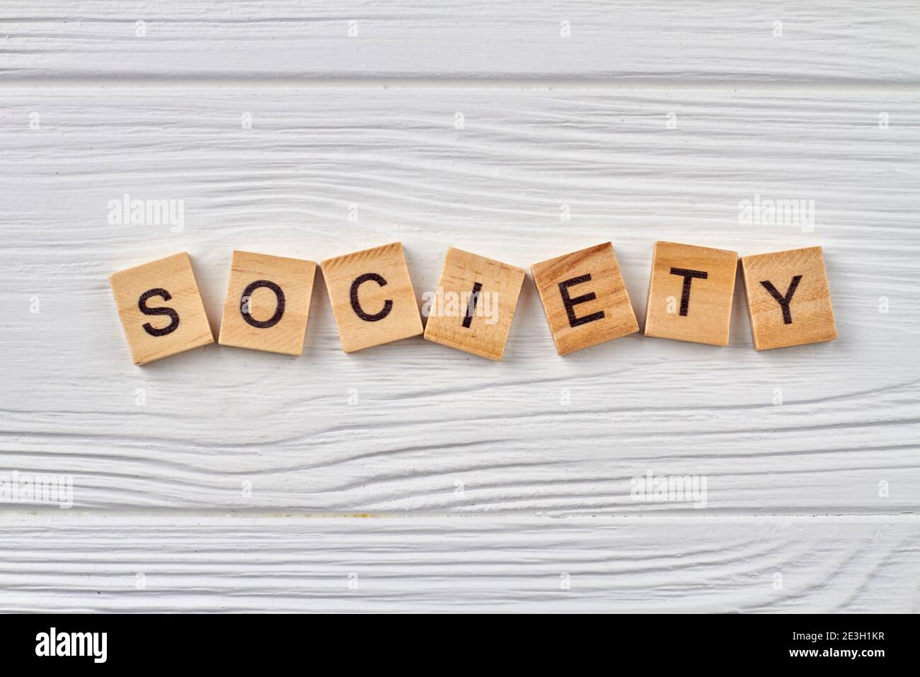 Parola della società umana. Foto Stock