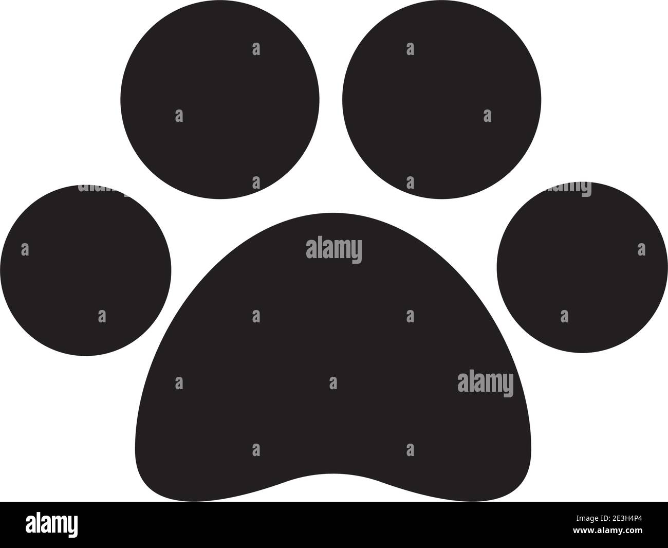 Tipo di simbolo del vettore del modello del logo del piede Illustrazione Vettoriale