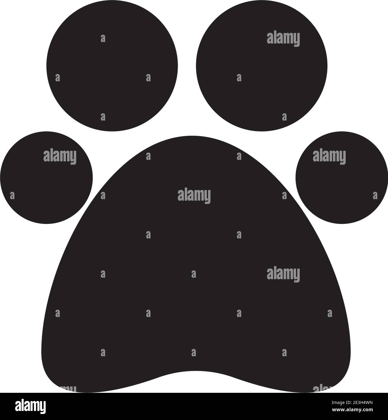 Tipo di simbolo del vettore del modello del logo del piede Illustrazione Vettoriale