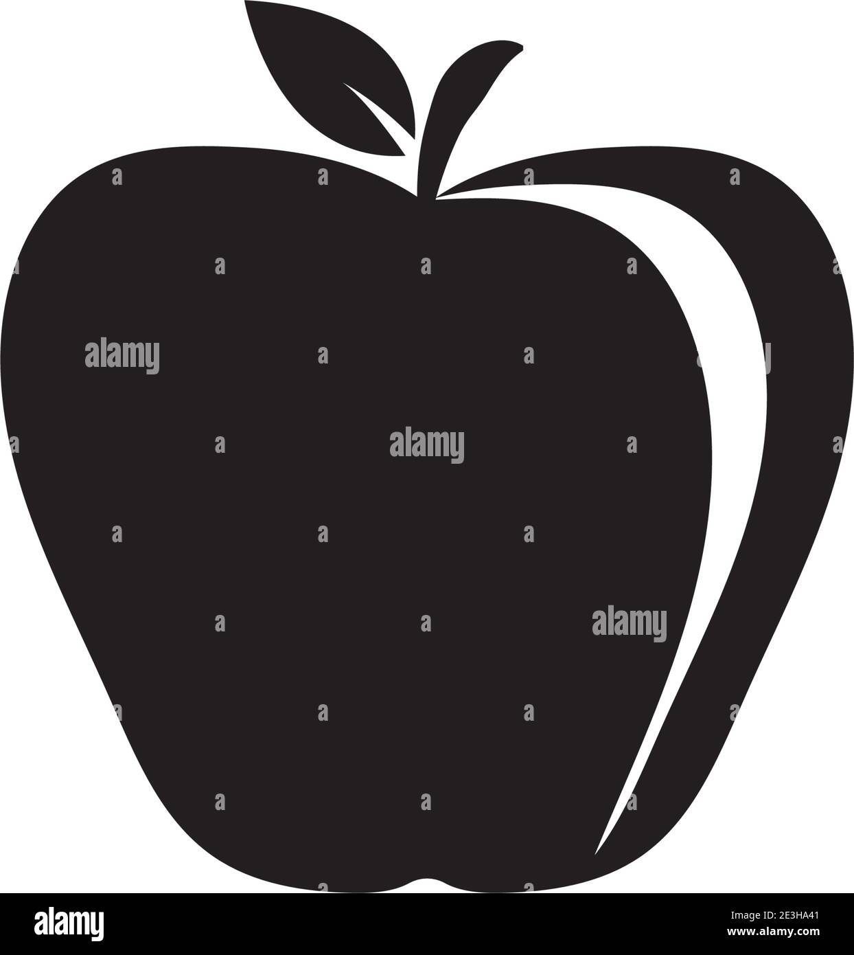 Apple illustrazione vettoriale icona design modello di logo Illustrazione Vettoriale