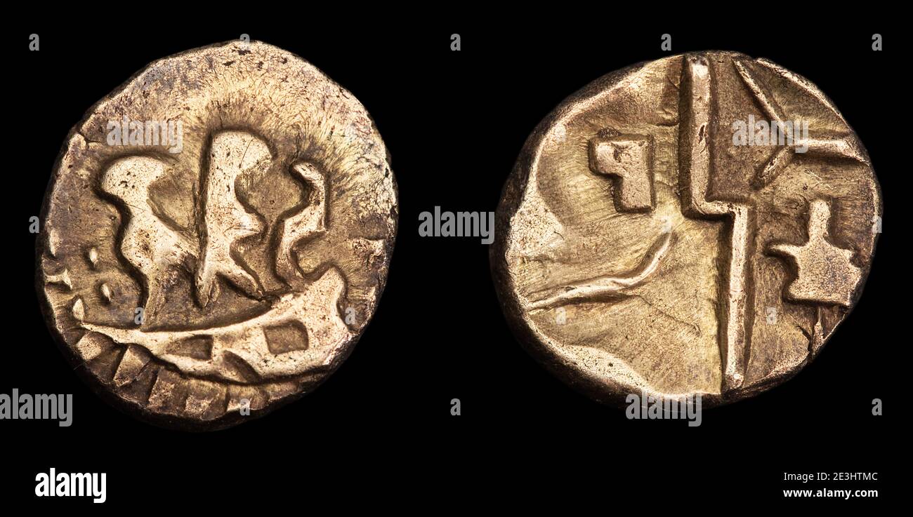 ABC 2205 Durotriges duro Boat Gold Quarter Stater Foto Stock