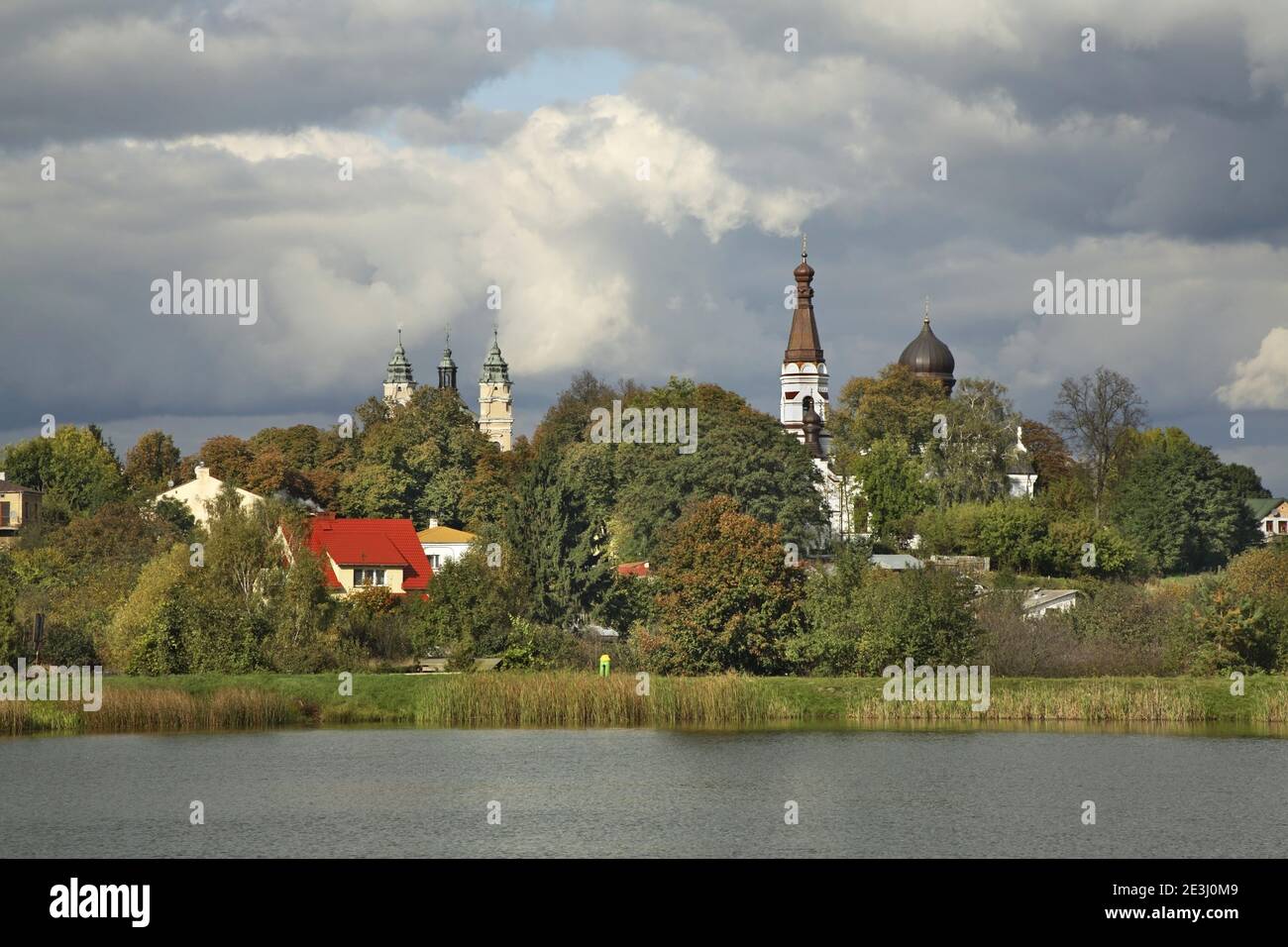 Vista panoramica di Wlodawa. Polonia Foto Stock