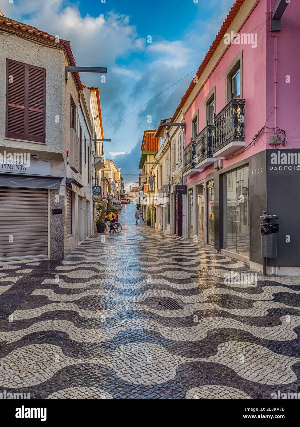 Cascais, Portogallo - Gen 2019: Era originariamente una città di pescatori, ma alla fine del XIX secolo divenne noto come luogo di riposo per il Portogallo Foto Stock