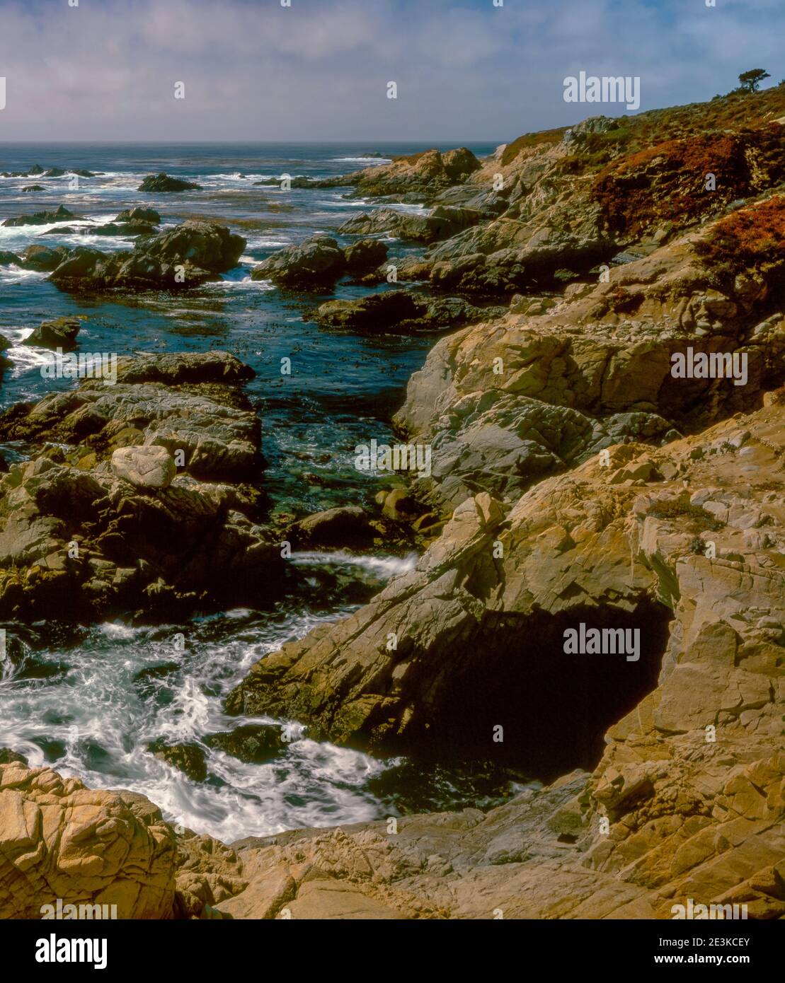 Surf, Garrapata State Park, Big Sur, Monterey County, California Foto Stock