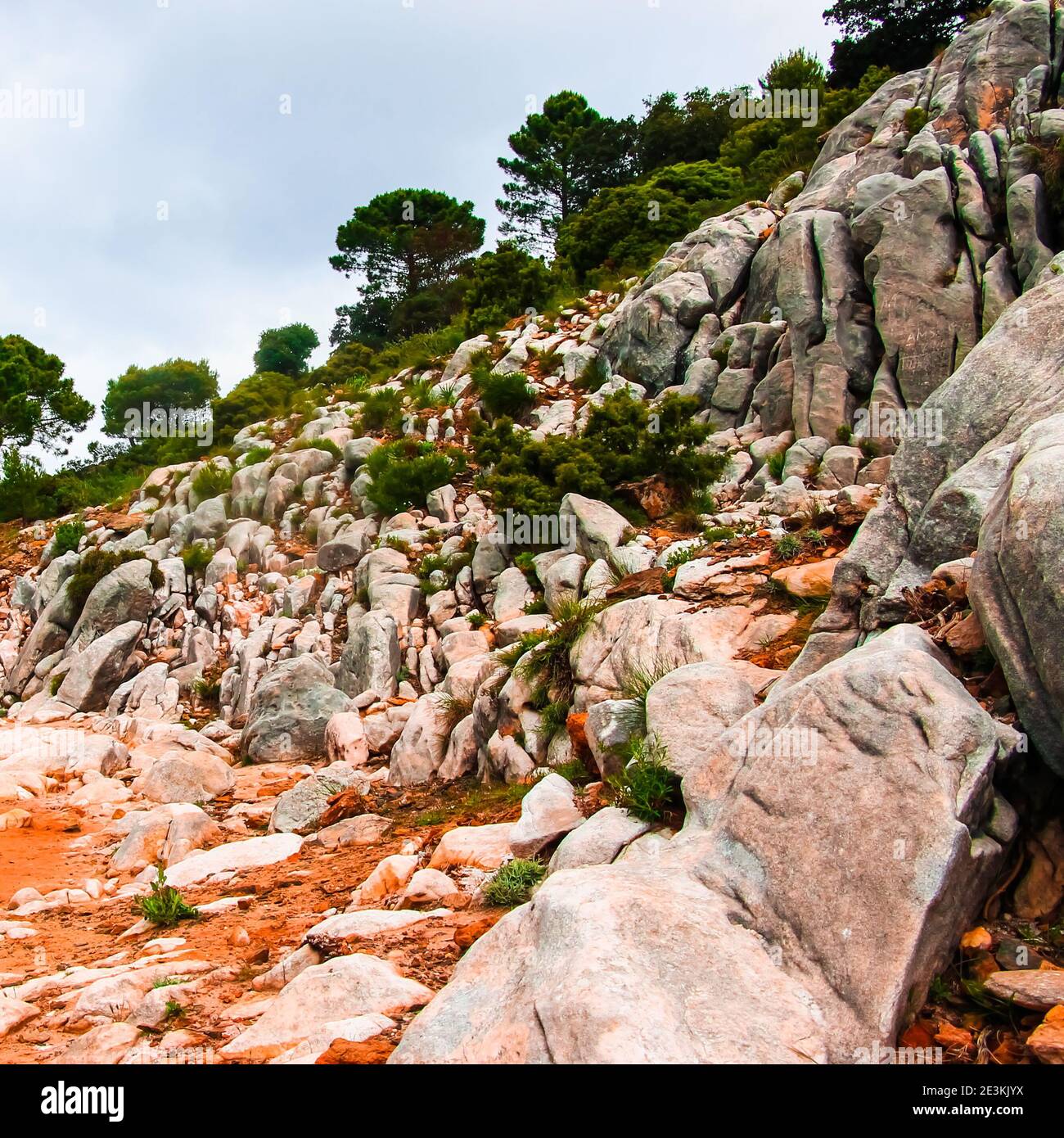 Rocce Pinky a Ojen, Spagna Foto Stock