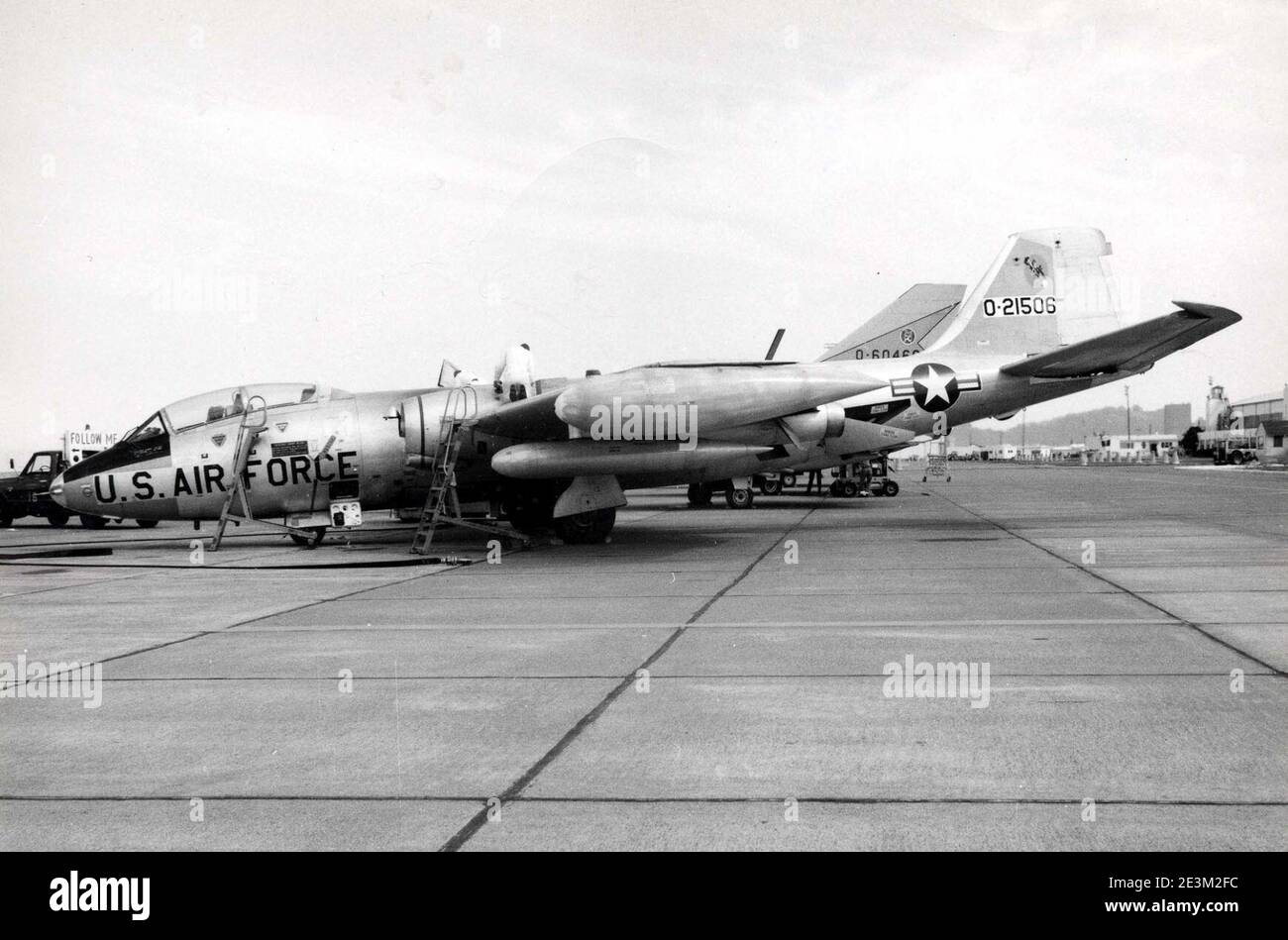 Martin EB-57B Canberra vista laterale dal Defence Systems Evaluation Group (DSEG) del 4577, il 15 luglio 1969 (originariamente B-57B SN 52-1506) Foto Stock