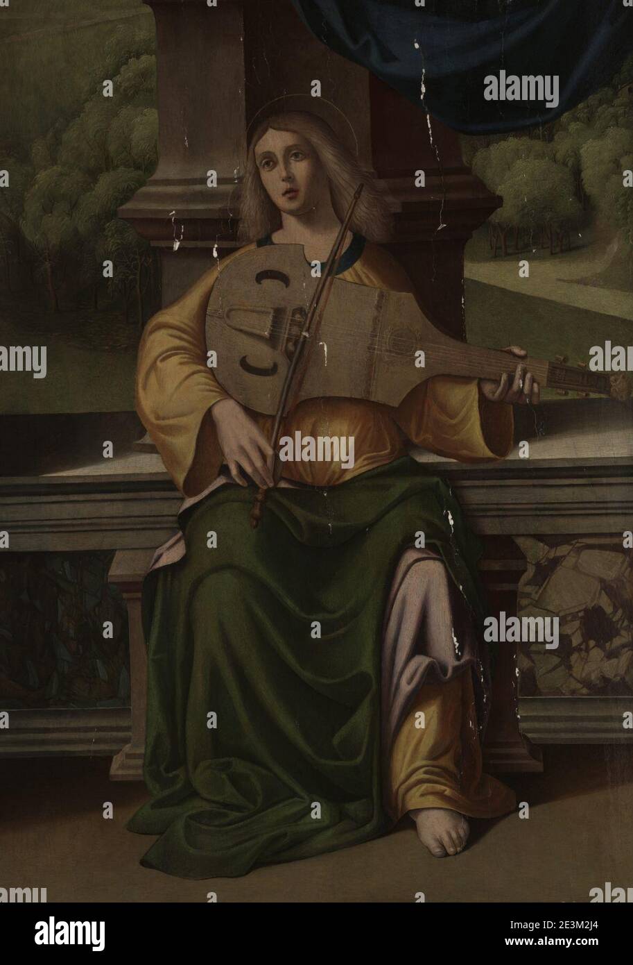 Marco Palmezzano - Santa Cecilia Foto Stock