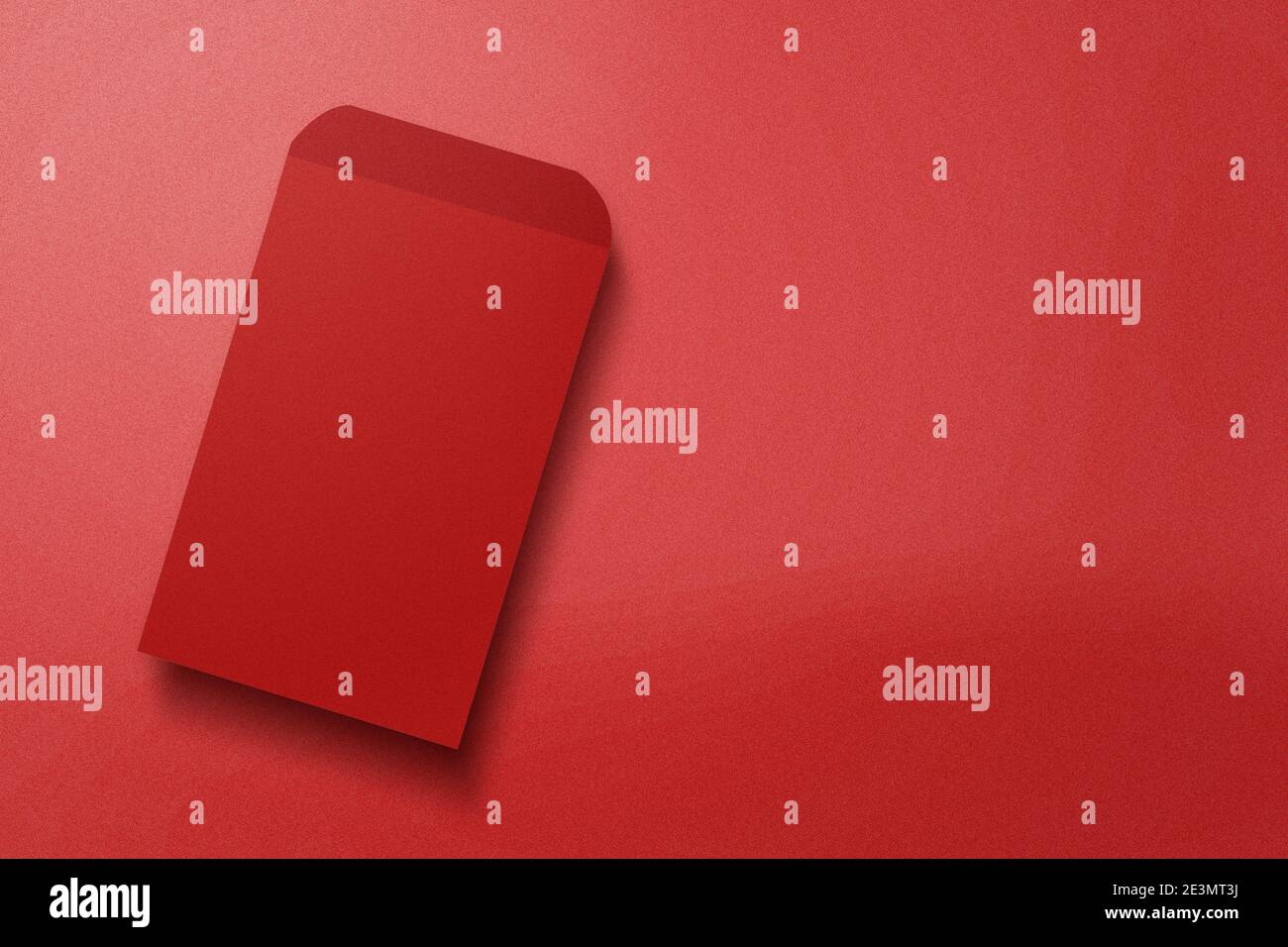 Buste rosse (Angpao) con sfondo colorato Foto Stock