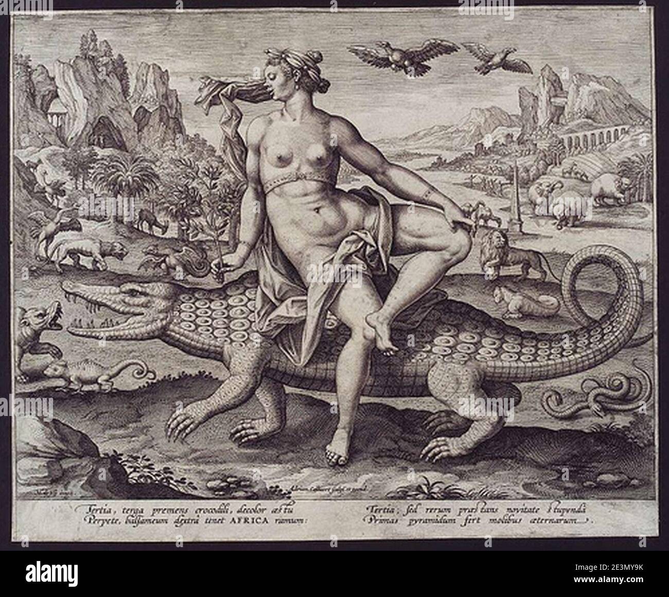 Marten de Vos Adriaen Collaert Africa. Foto Stock