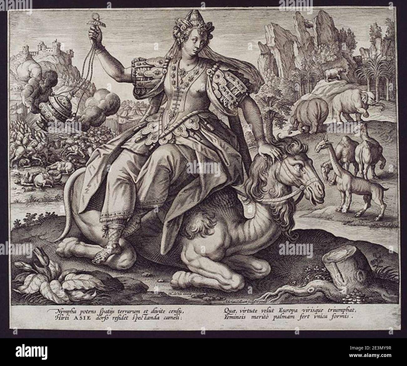 Marten de Vos Adriaen Collaert Asia. Foto Stock