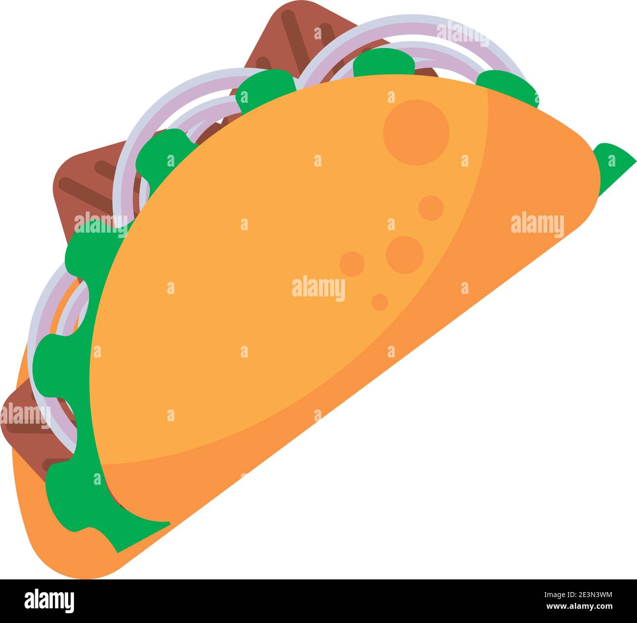 messicano taco cibo silhouette stile icona vettore illustrazione disegno Illustrazione Vettoriale