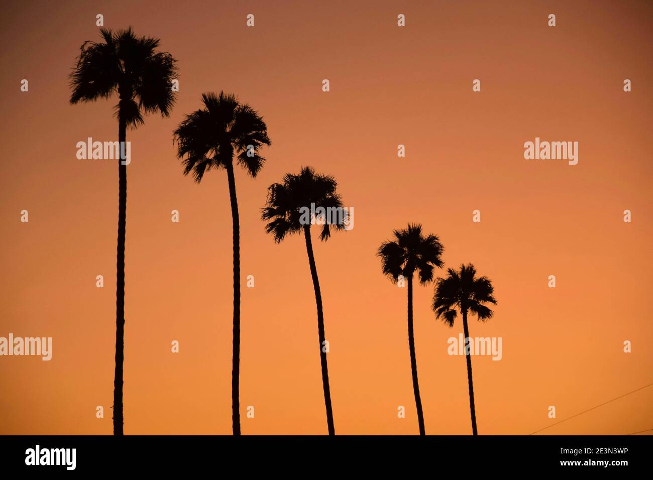 Tramonto in California, da Los Angeles al lago powell Foto Stock