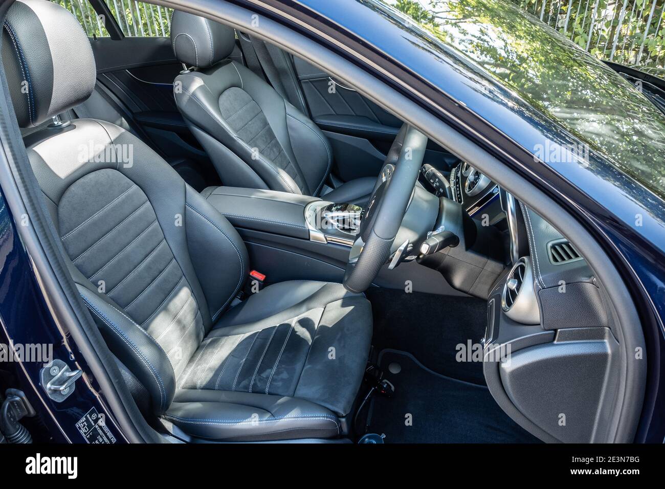 Hong Kong, Cina Oct 27, 2020 : Mercedes-Benz C-Class 2020 Interior Oct 27 2020 a Hong Kong. Foto Stock