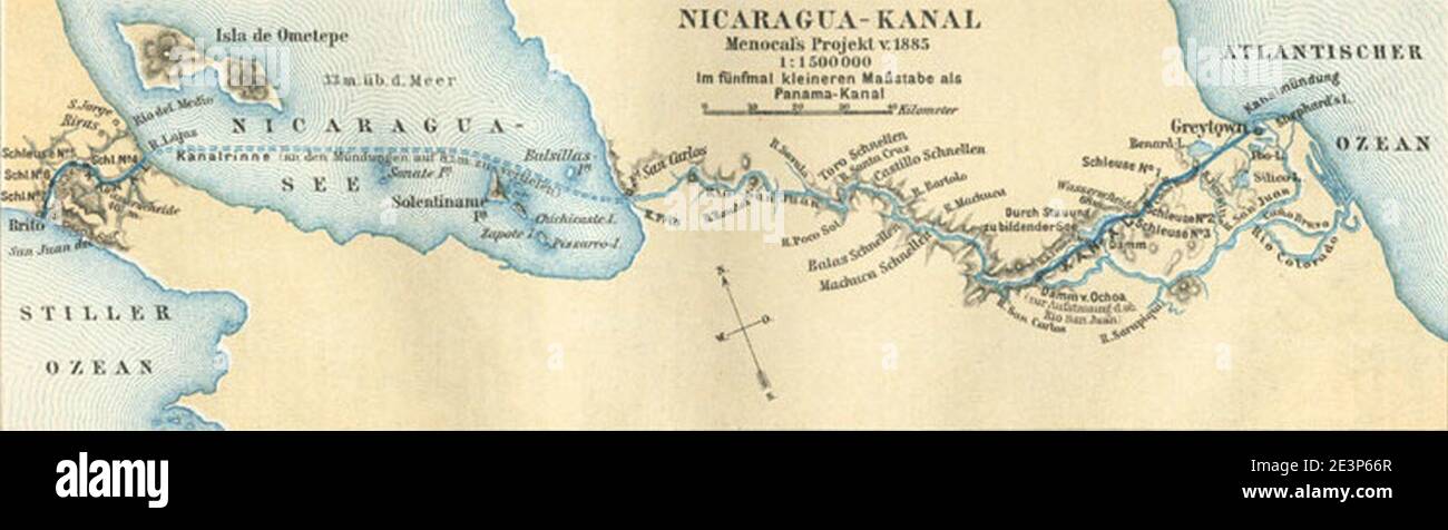 Proposto canale nicaragua immagini e fotografie stock ad alta