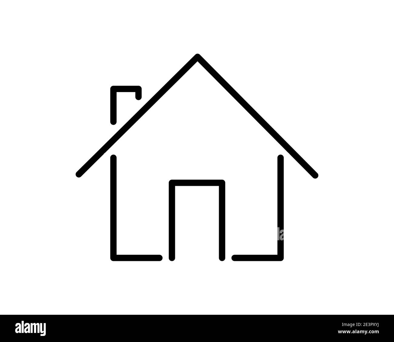 Icona Home in stile piatto alla moda isolato su sfondo grigio. Simbolo Homepage per il design del tuo sito web, logo, app, UI. Illustrazione vettoriale, EPS10 Illustrazione Vettoriale